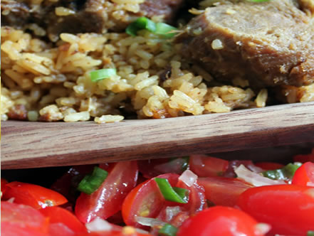 Arroz com Suã de Porco