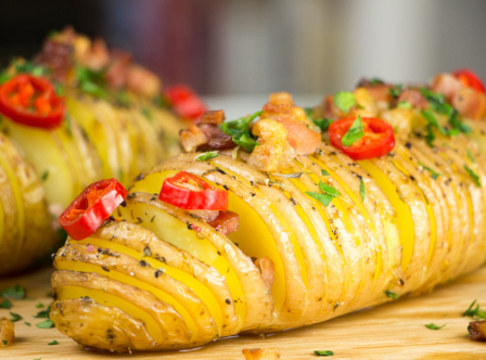 Batata hasselback