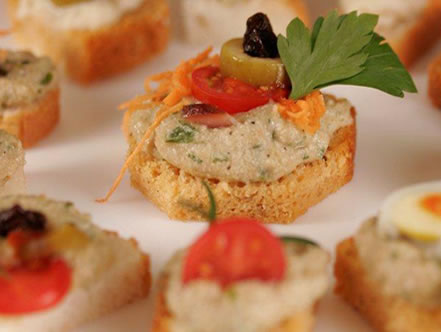 Bruschetta Tofupiry (queijo)