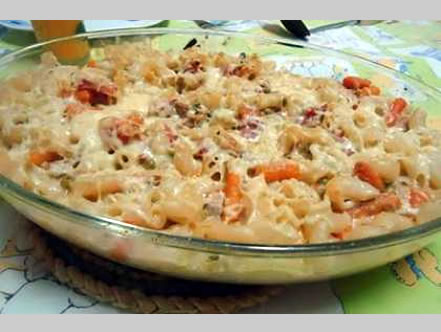 Pasta com Atum no forno