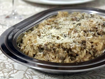 Risoto de funghi secchi